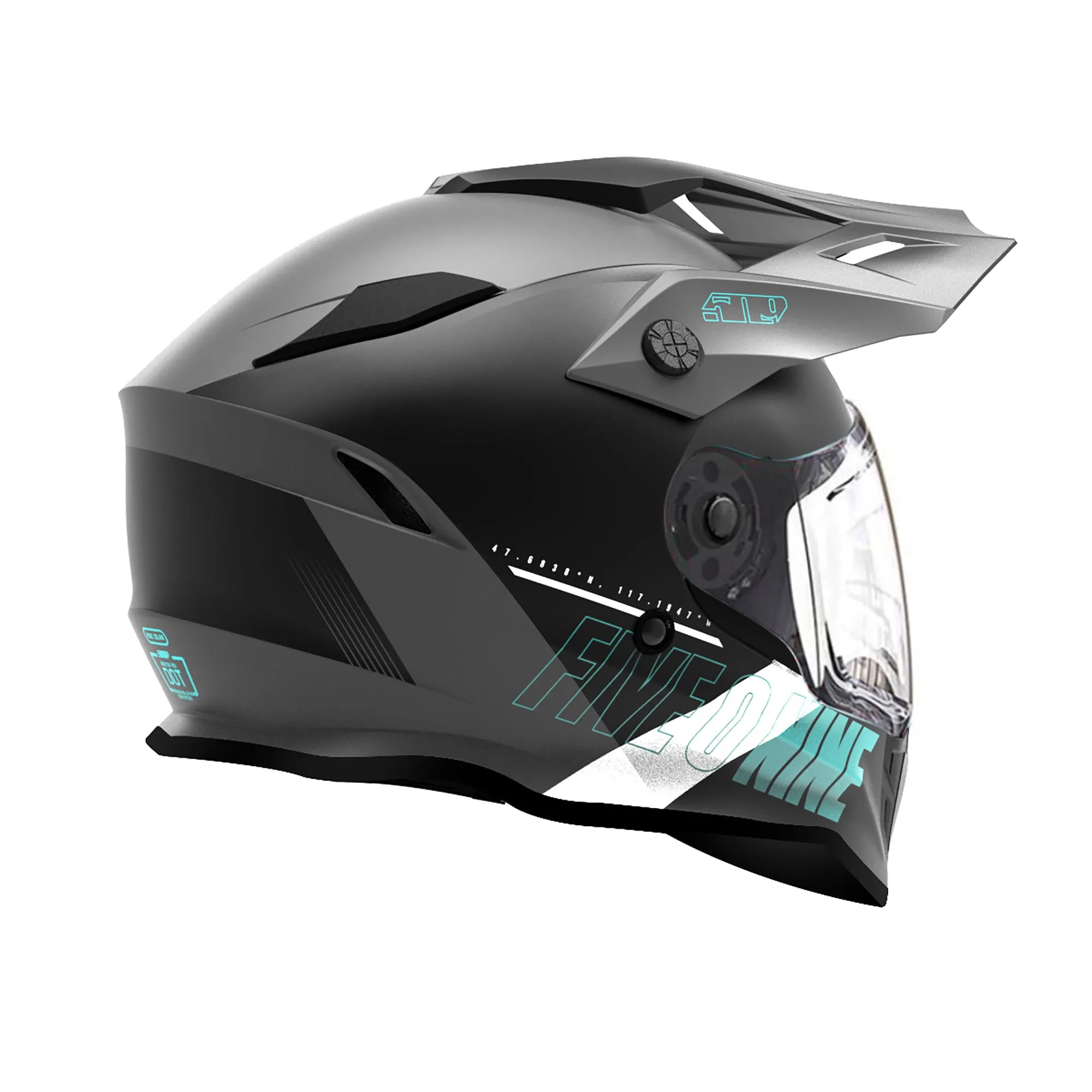509  Delta R3L Ignite Snowmobile Helmet Fidlock Dual Electric Shield Emerald FMVSS 218