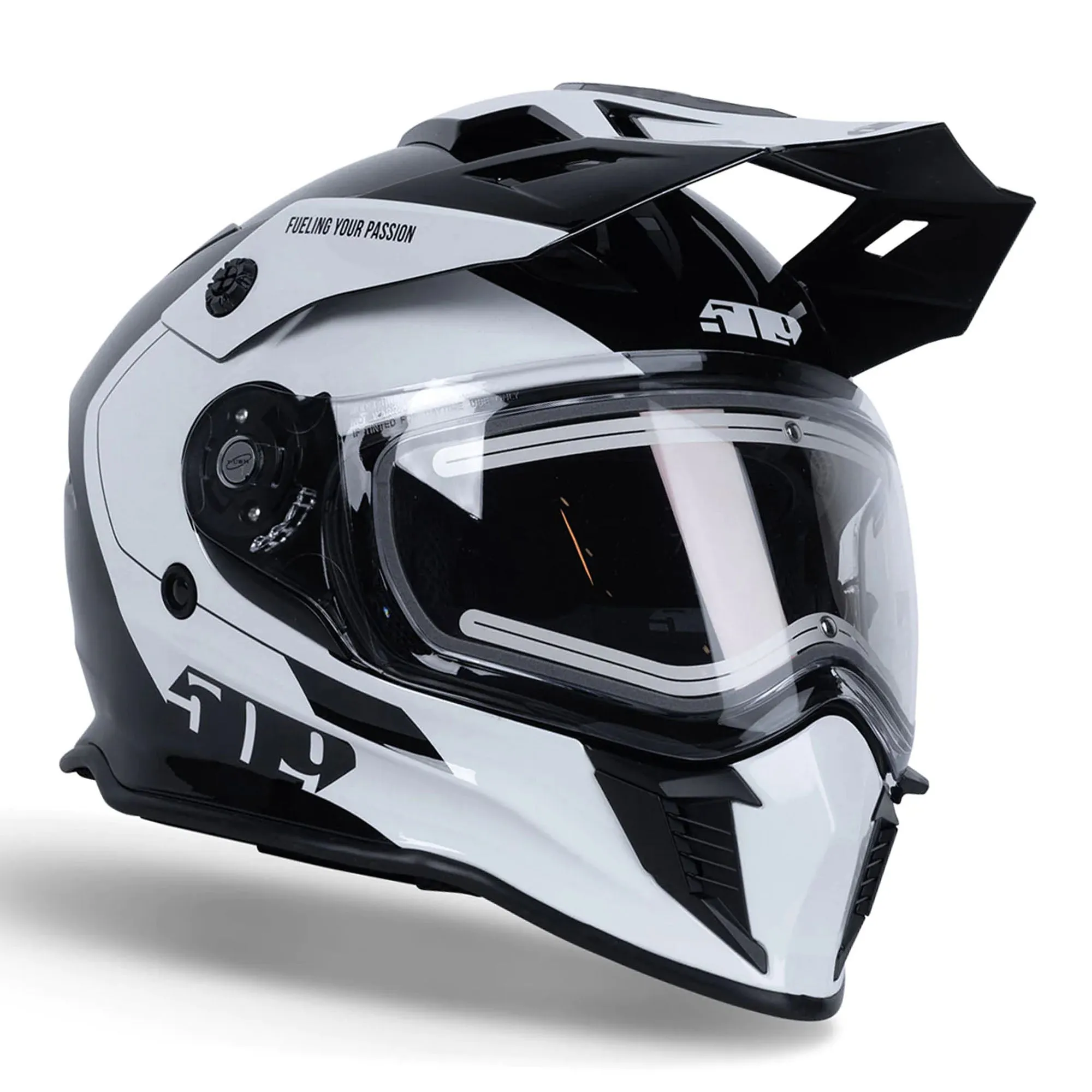 509  Delta R3L Ignite Snowmobile Helmet Fidlock Dual Electric Shield Storm Chaser FMVSS
