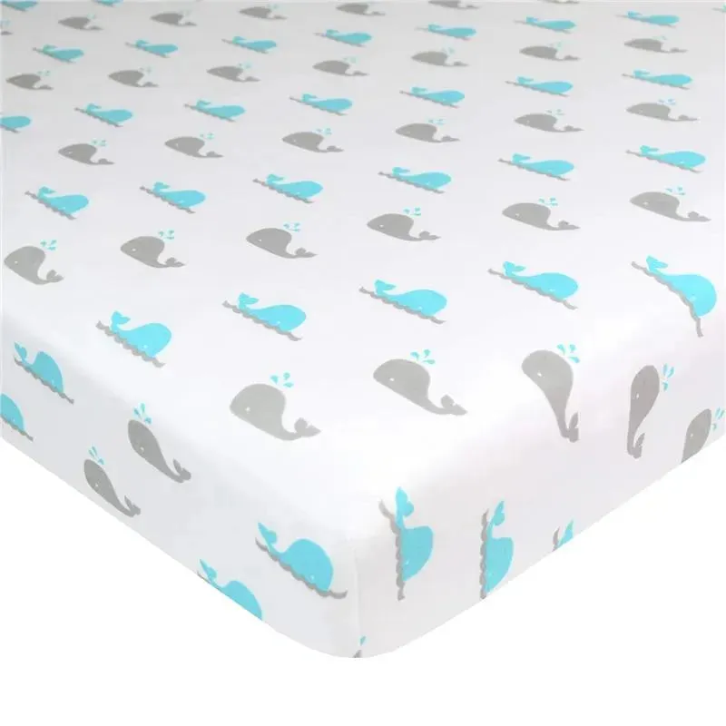 American Baby -100% Cotton Knit 5.7 Oz Value Jersey Fitted Bassinet Sheet 15 X 33 X 4, Grey Alphabet
