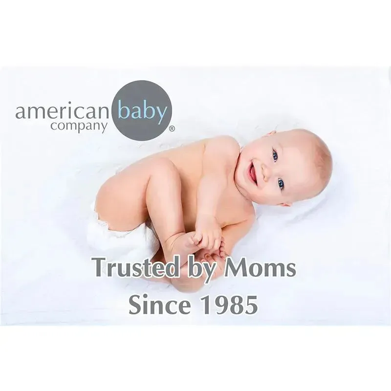 American Baby -100% Cotton Knit 5.7 Oz Value Jersey Fitted Bassinet Sheet 15 X 33 X 4, Grey Alphabet