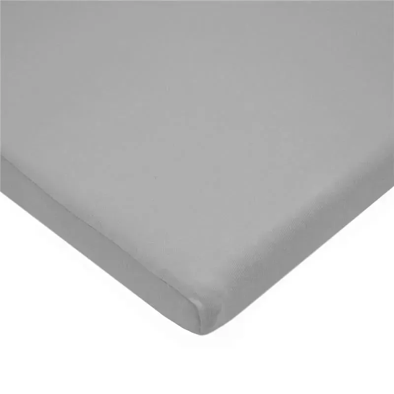 American Baby -100% Cotton Knit 5.7 Oz Value Jersey Fitted Bassinet Sheet 15 X 33 X 4, Grey Alphabet