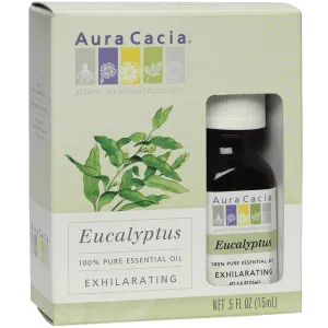 Aura Cacia Organic Essential Oil Eucalyptus 0.5 Ounce
