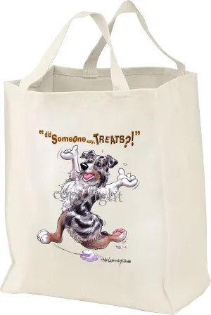 Australian Shepherd  Blue Merle - Treats - Tote Bag