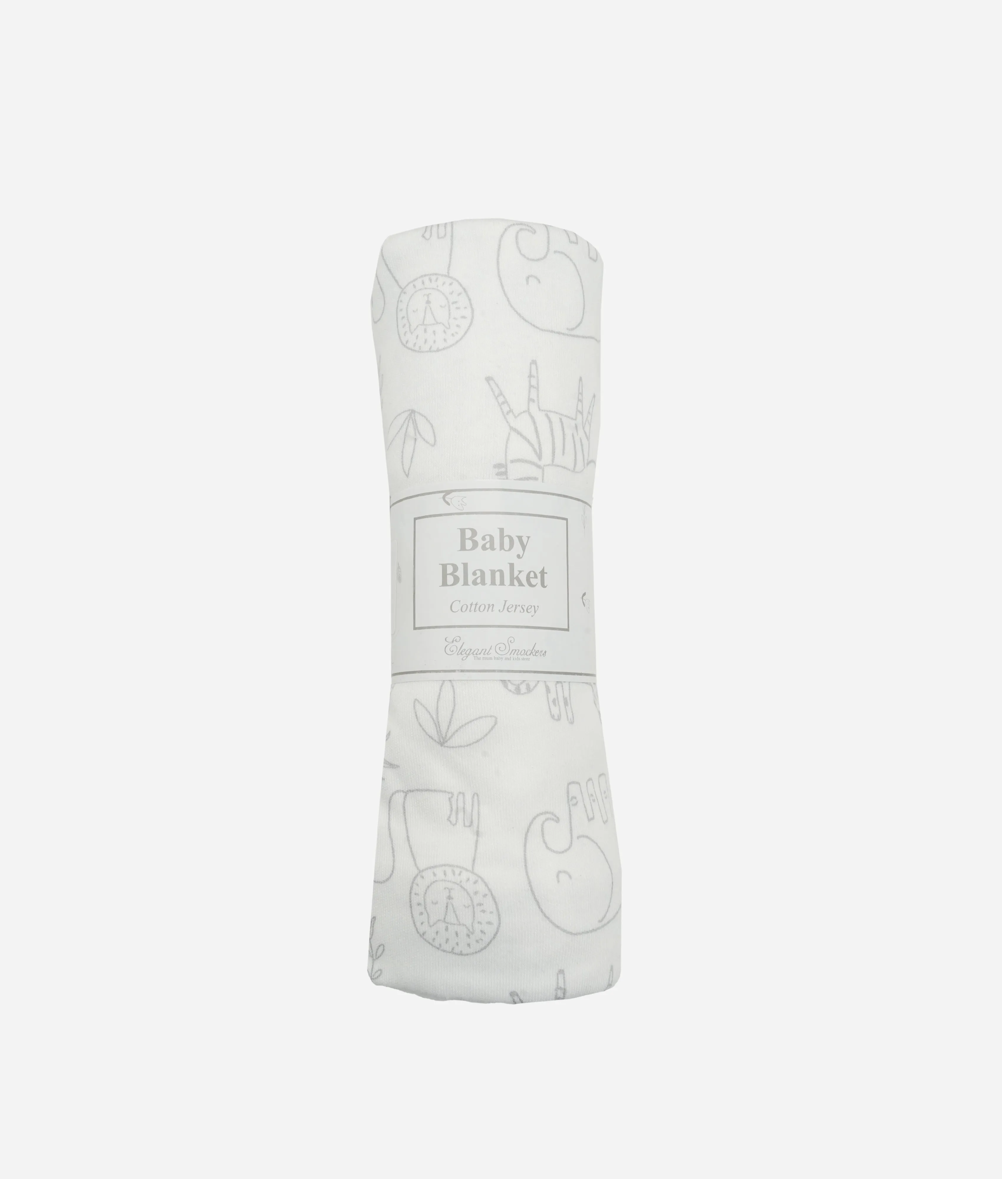 Baby Blanket  -  Grey Animal Print