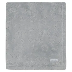 BABY EMBOSSED MOONS & STARS PLUSH BLANKET (75 x 90 cm) (PK6) 19C243