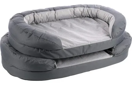 BASKET GENOA OVAL GREY