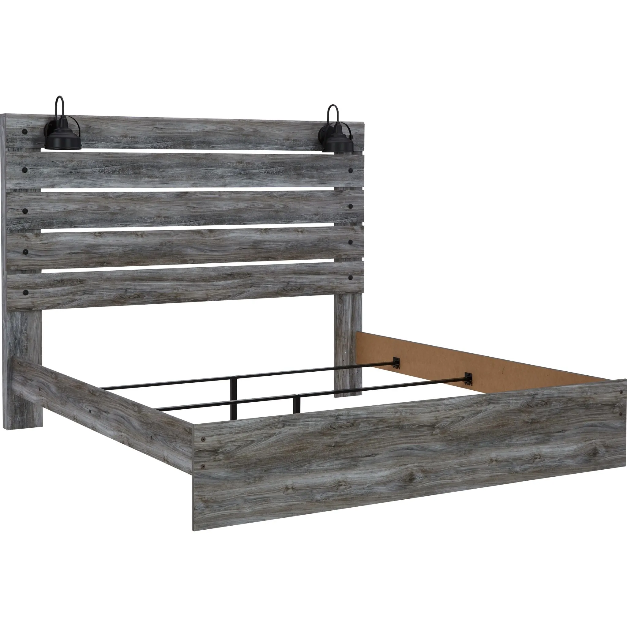 Baystorm 3 Piece King Panel Bed - Gray