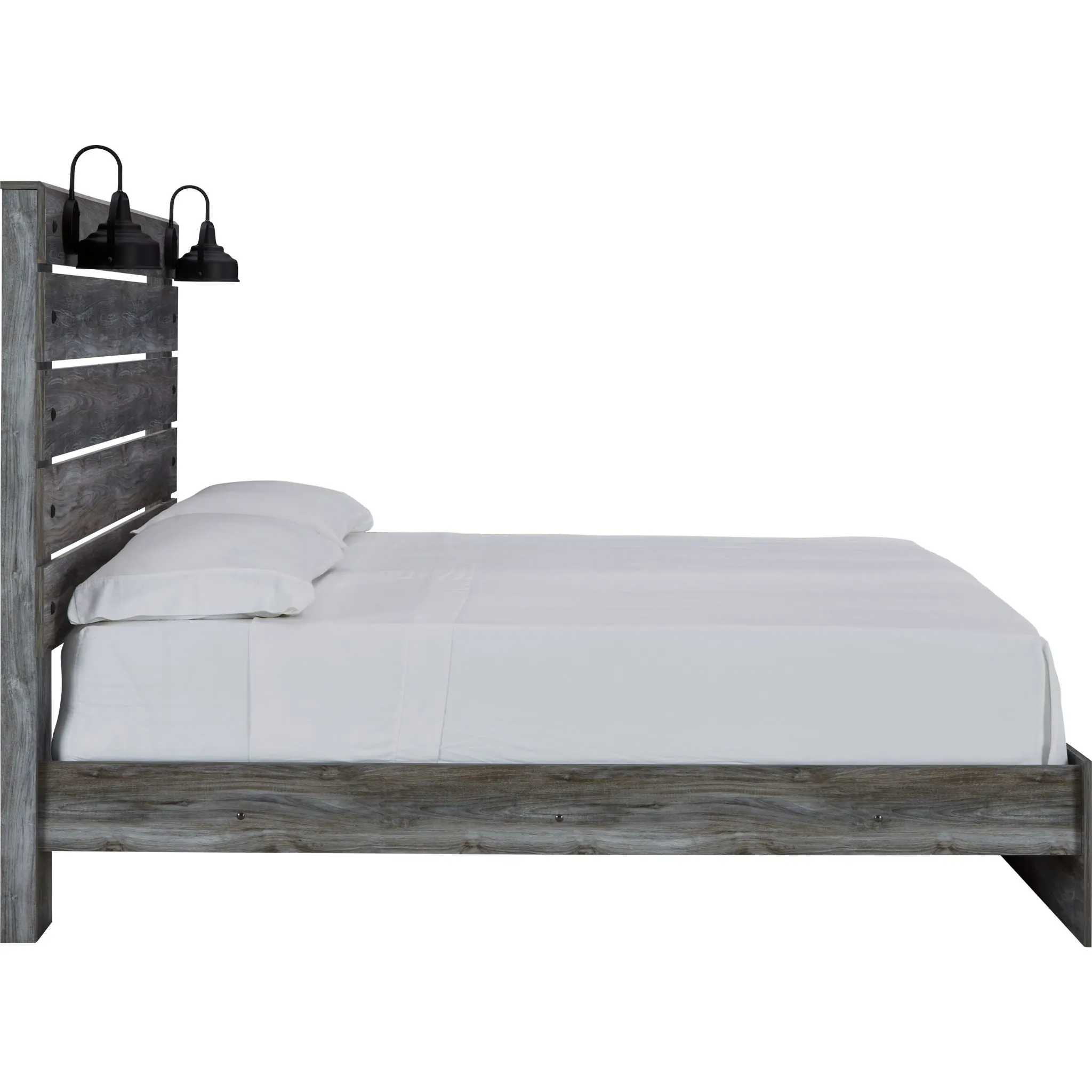 Baystorm 3 Piece King Panel Bed - Gray