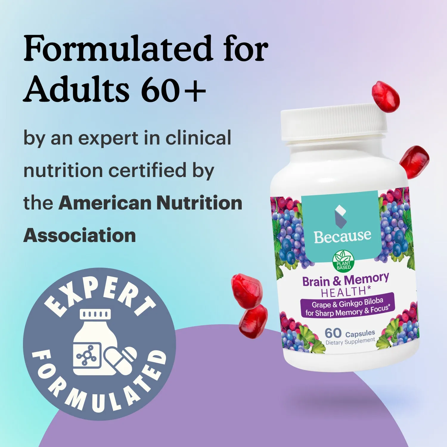 Because Brain & Memory Vitamin