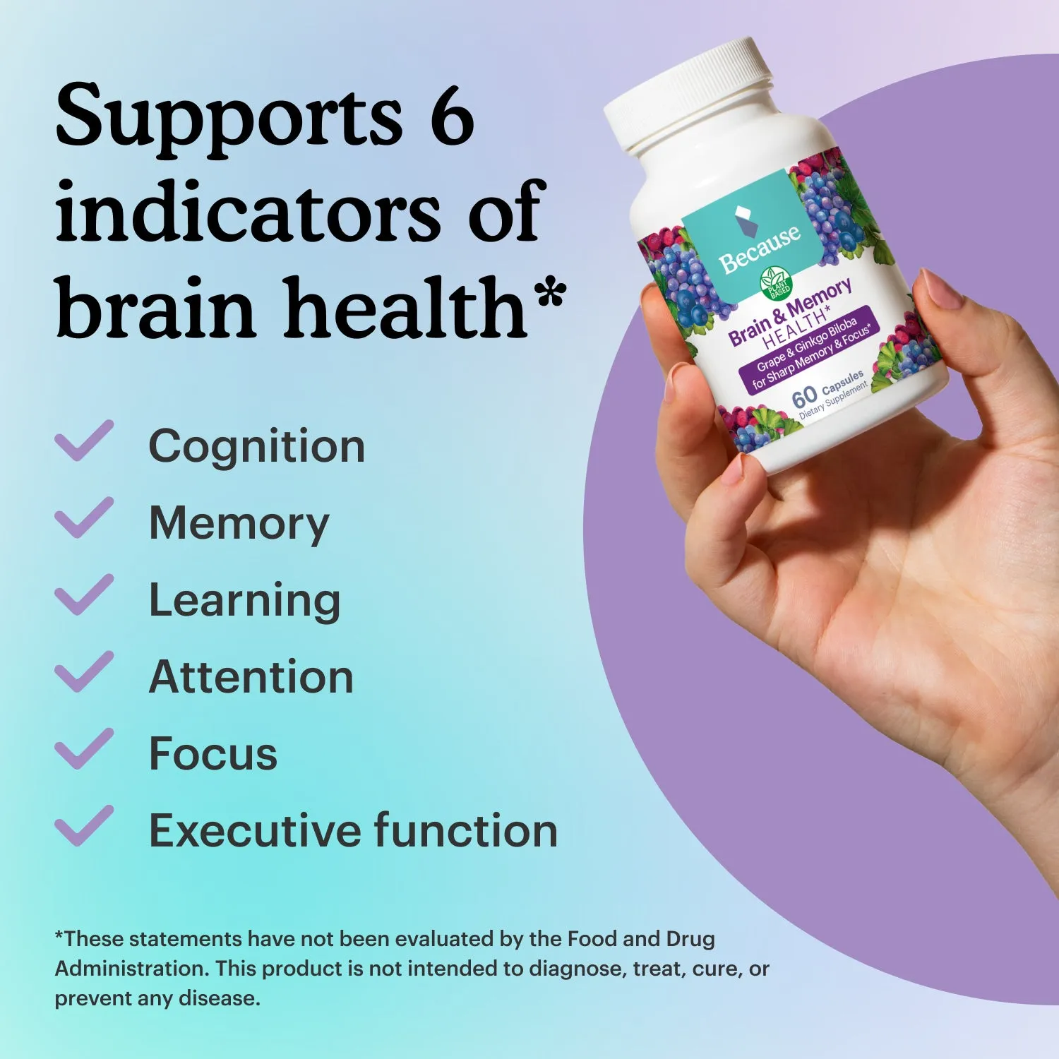 Because Brain & Memory Vitamin