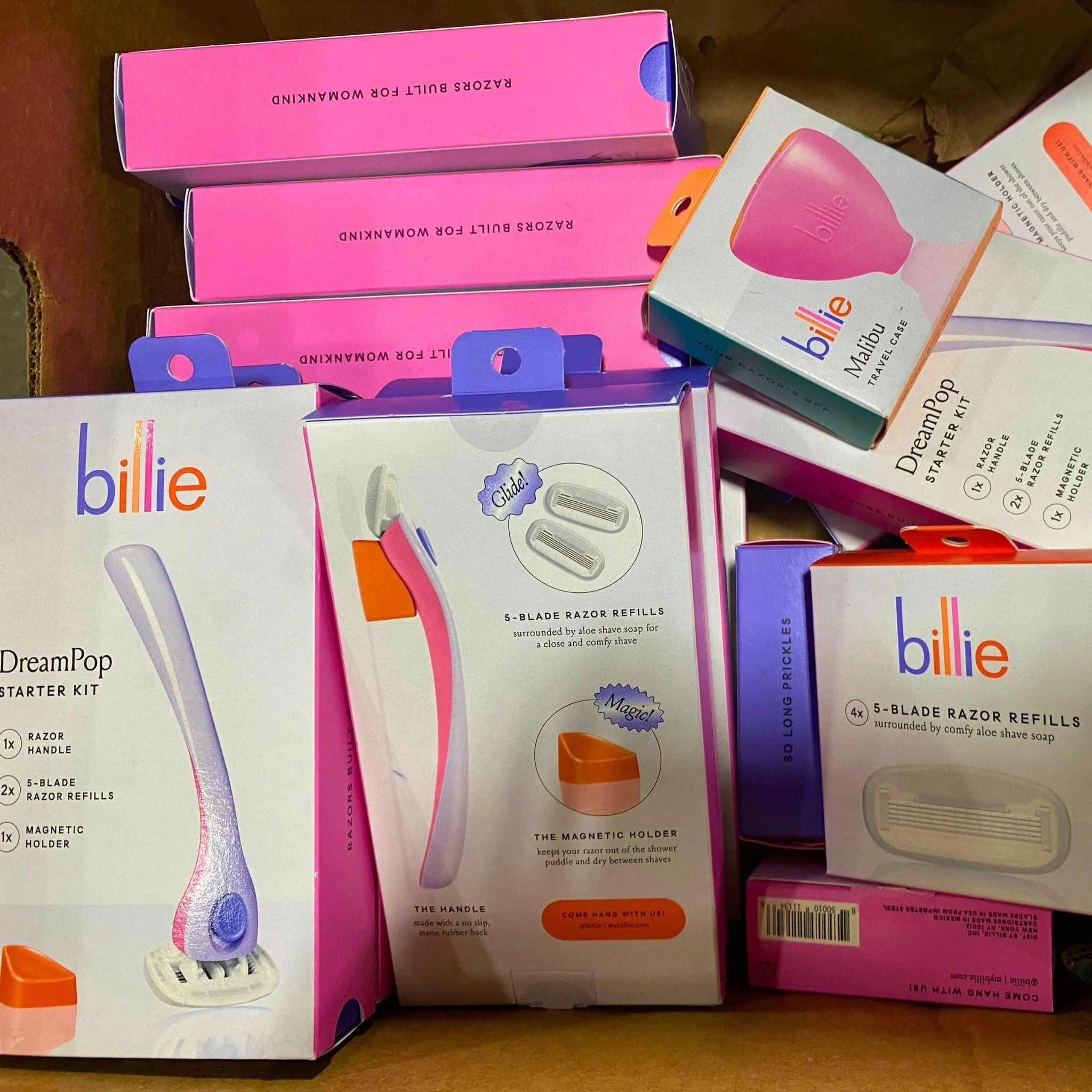 Billie Assorted Mix of Razor Refills , Starter Kits & Travel Cases (23 Pcs Lot)