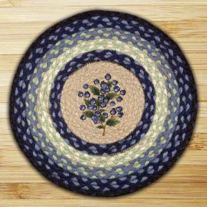 Blueberry Printed Chair Pad