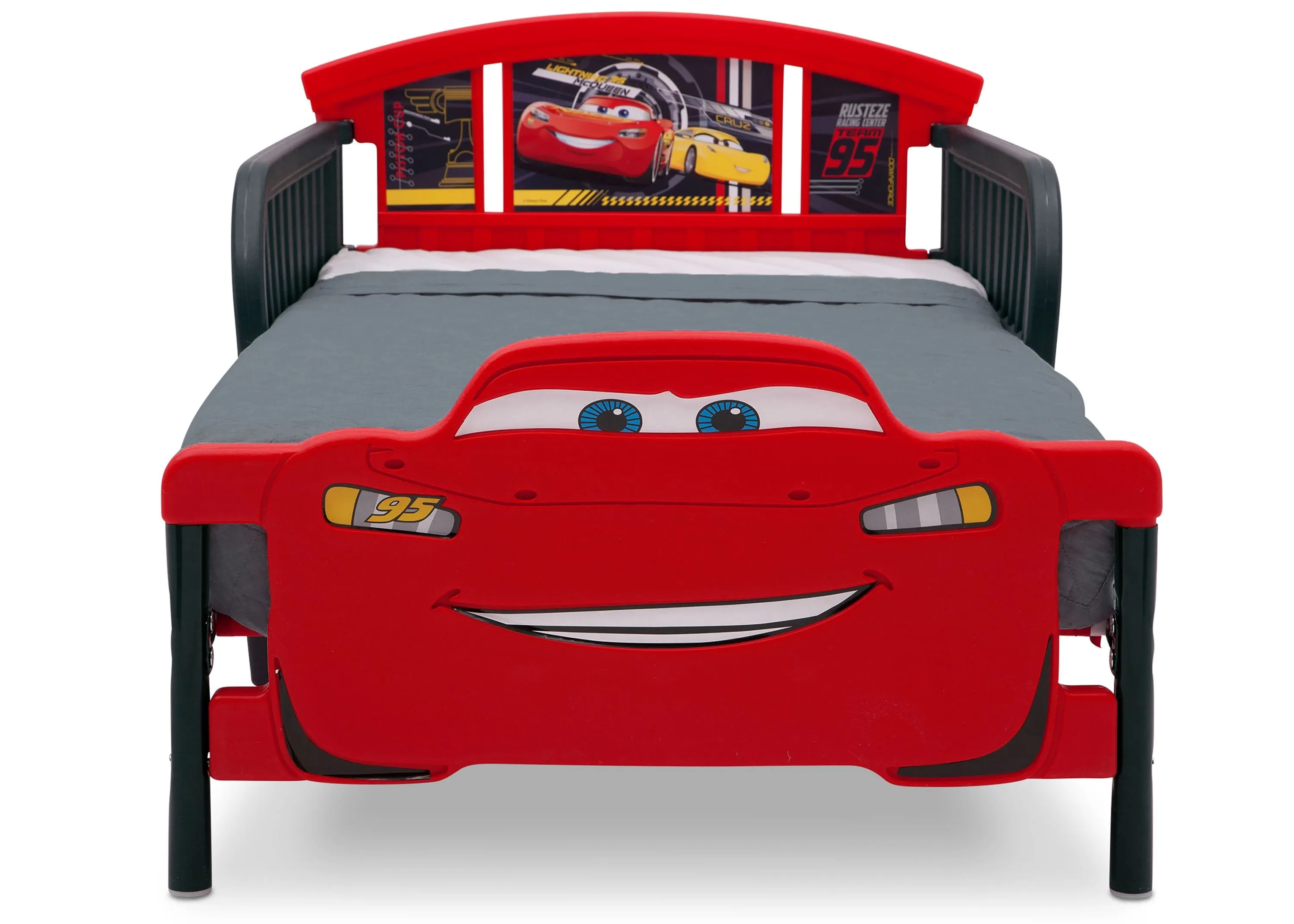 Cars 3D-Footboard Toddler Bed