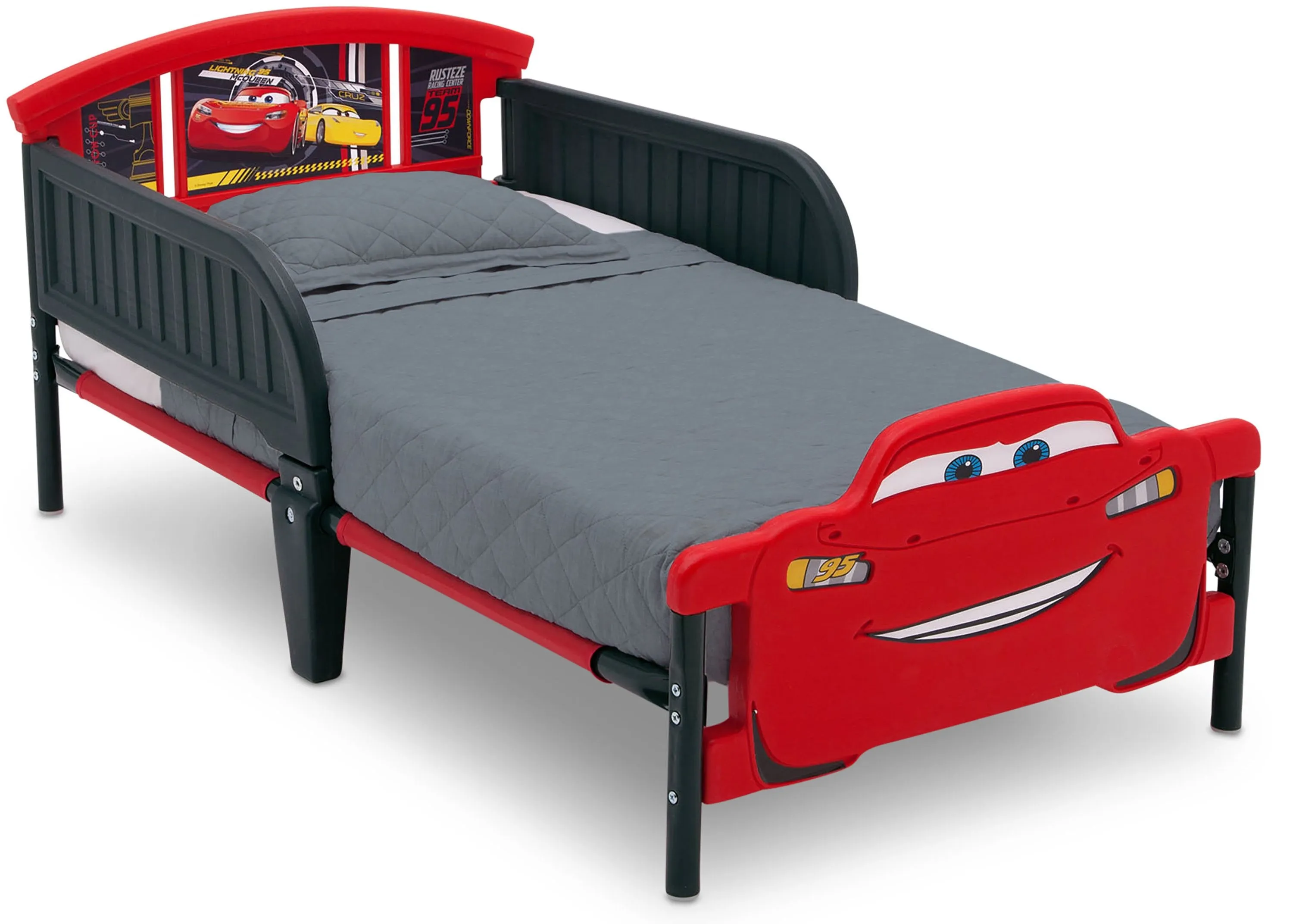 Cars 3D-Footboard Toddler Bed