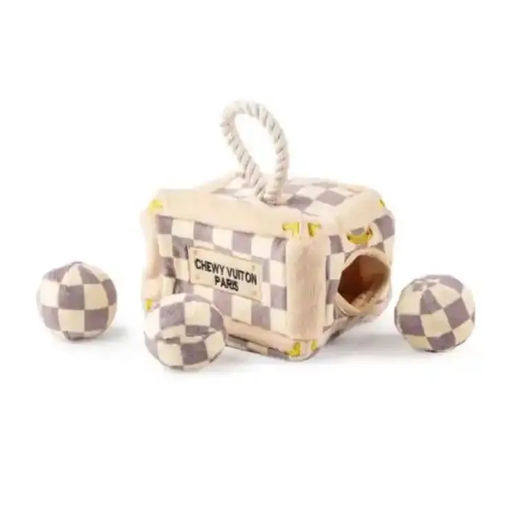 Checker Trunk Interactive Dog Toy