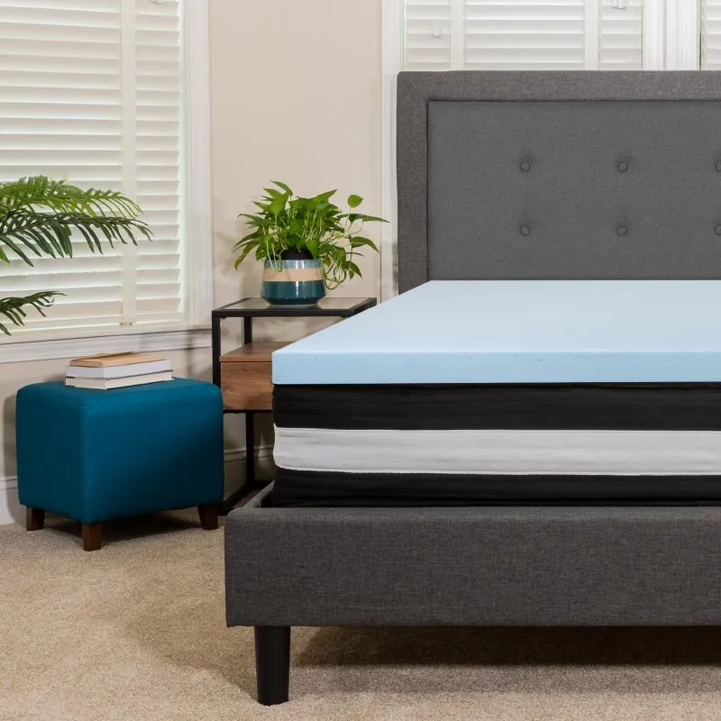 Comfort Express InstaBed In A Box US Certified Memory Foam Pocket Spring Mattress With Cool Gel Memory Foam Topper