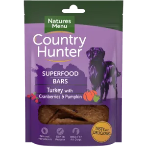 Country Hunter Superfood Bars Turkey with Cranberry and Pumpkin
