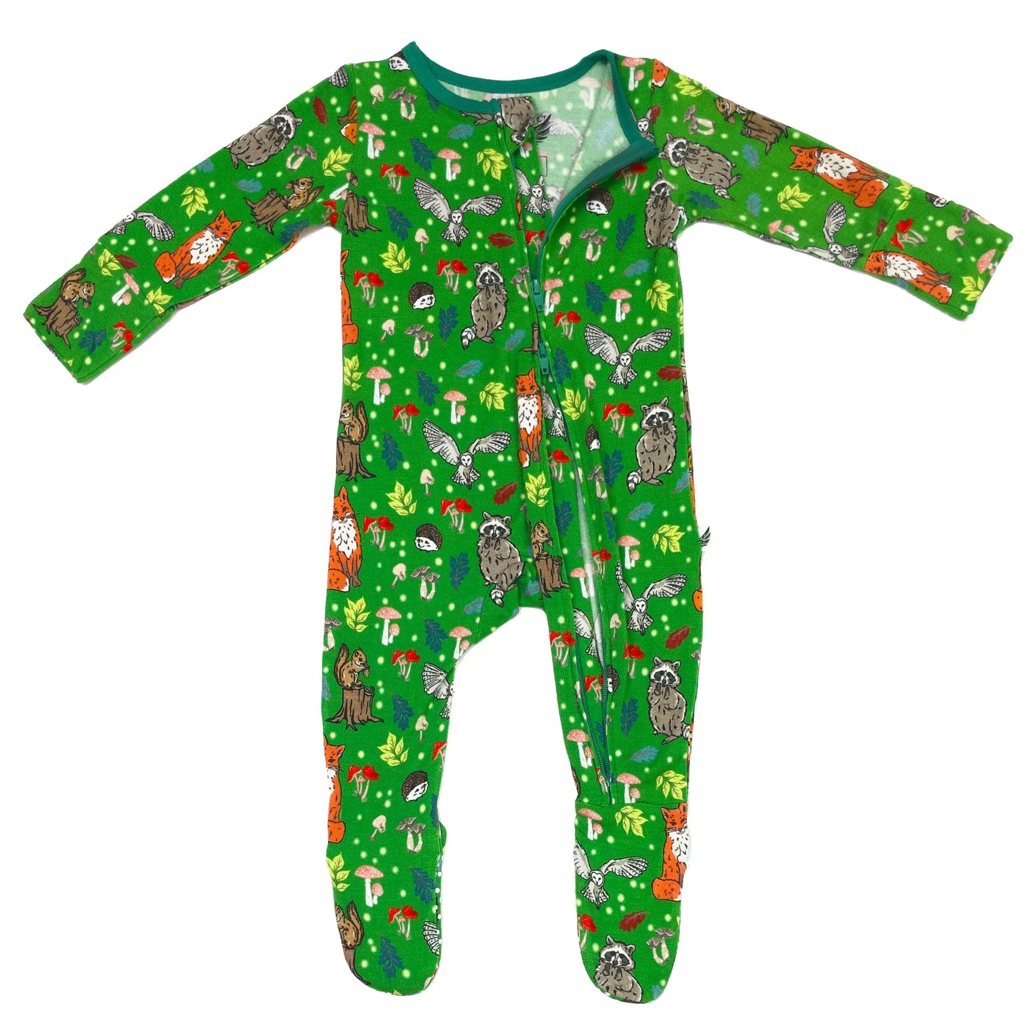 Enchanted Forest Woodland Animals Footie (NB-3T)