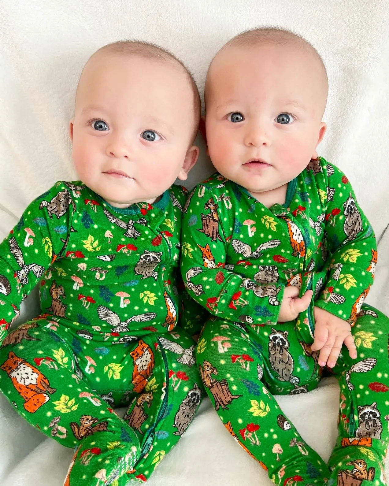 Enchanted Forest Woodland Animals Footie (NB-3T)