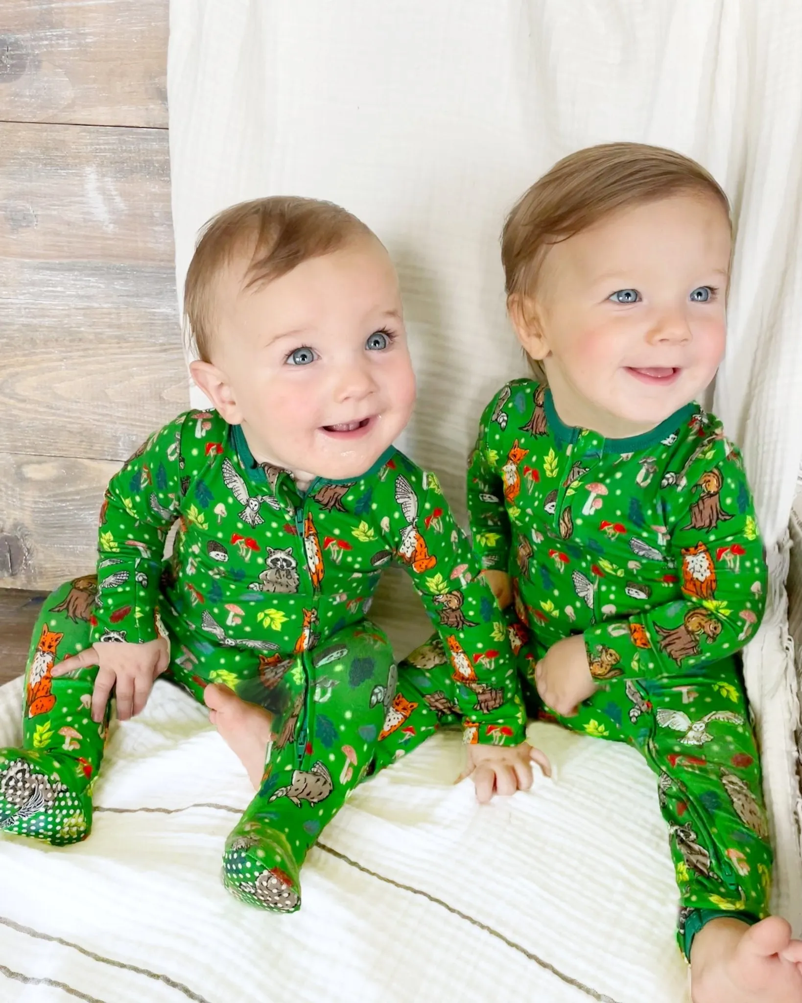 Enchanted Forest Woodland Animals Footie (NB-3T)