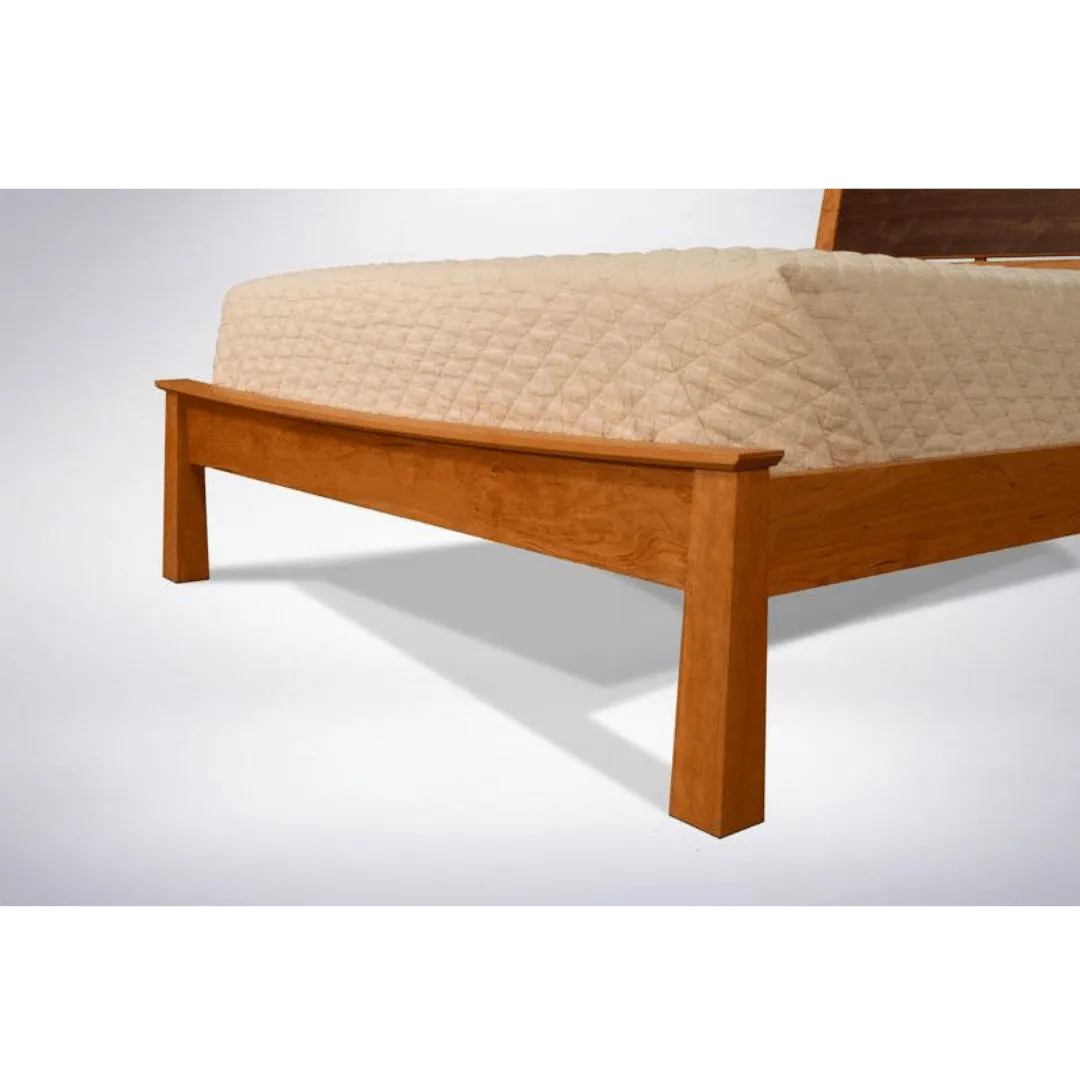 Enso Platform Bed Frame and Headboard - Solid Wood Modern Bed Frame