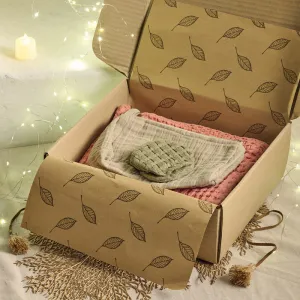 Festive Gift Set | Bath Wrap, Vanity Pouch & Face Care Pad | Medium | Set of 3