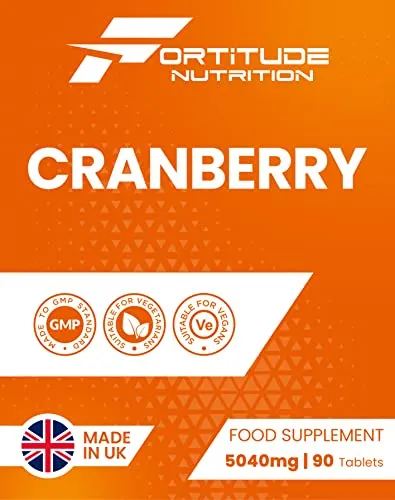 Fortitude Nutrition Cranberry Tablets 5000mg 90 Vegan Tablets