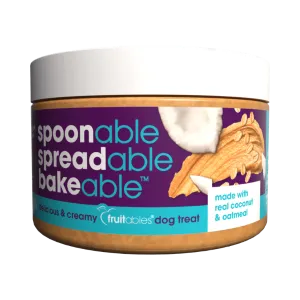 Fruitables Spreads Coconut & Oatmeal Dog Treat