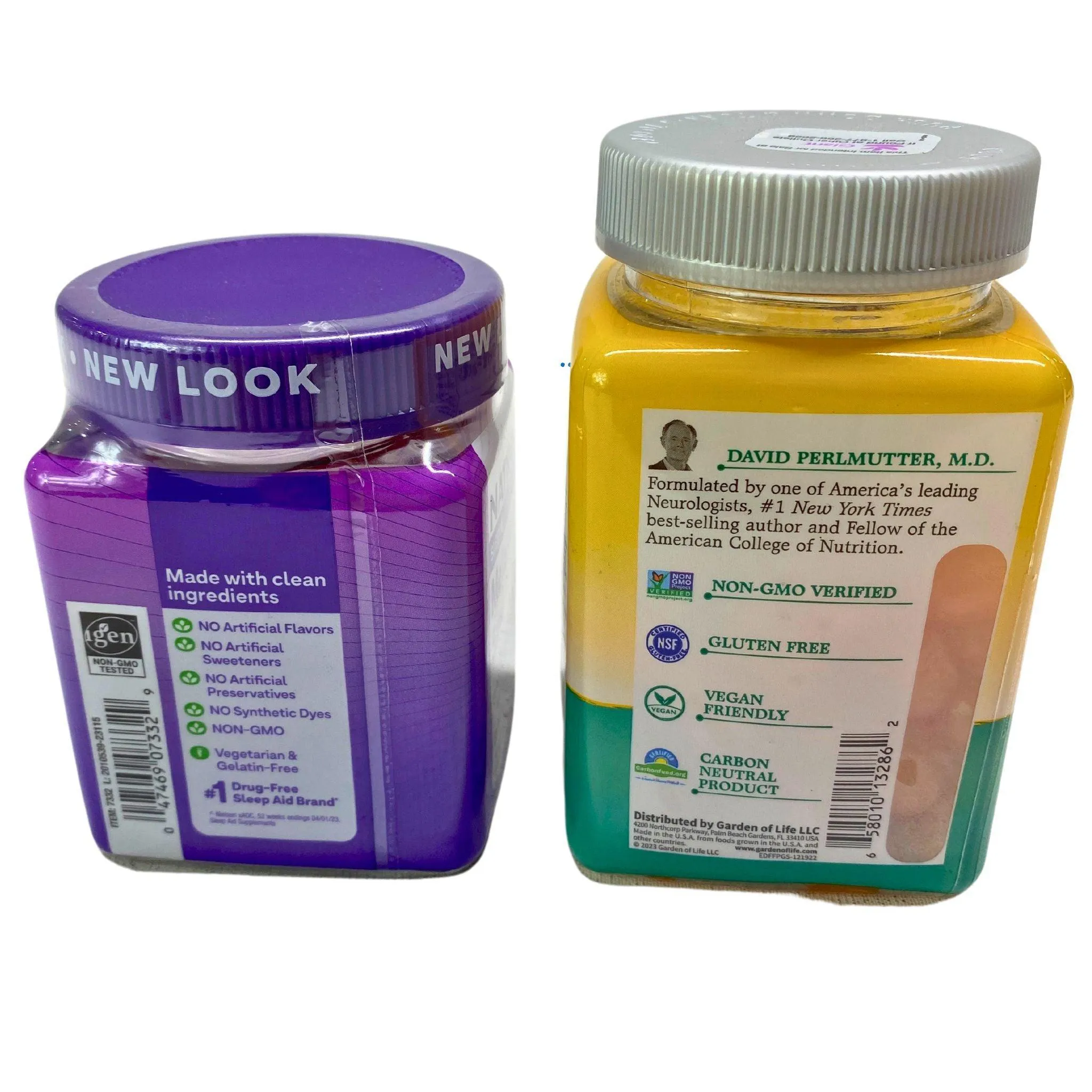 Garden of Life Dr. formulated Triple Action Fiber Plus Magnesium & Probiotics and Natrol Melatonin 5mg (20 Pcs Lot)