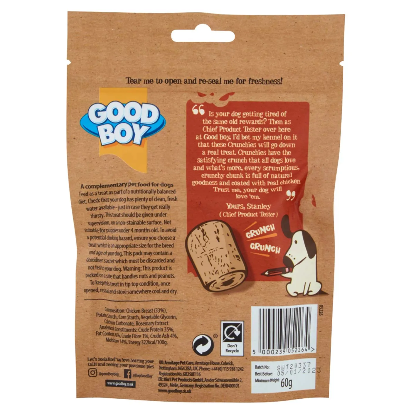 Good Boy Mini Crunchies Chicken 60g