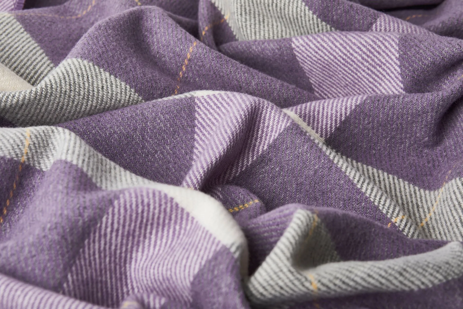Grape Glynn Lambswool Throw Blanket