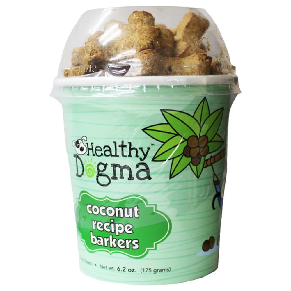Healthy Dogma Coconut Barkers Natural Grain-Free Dog Treats (Cup) 6.2oz