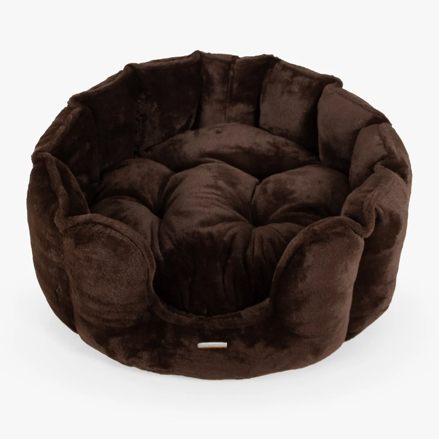 High Wall Bed in Calming Anti-Anxiety Dusk Faux Fur by Lords & Labradors