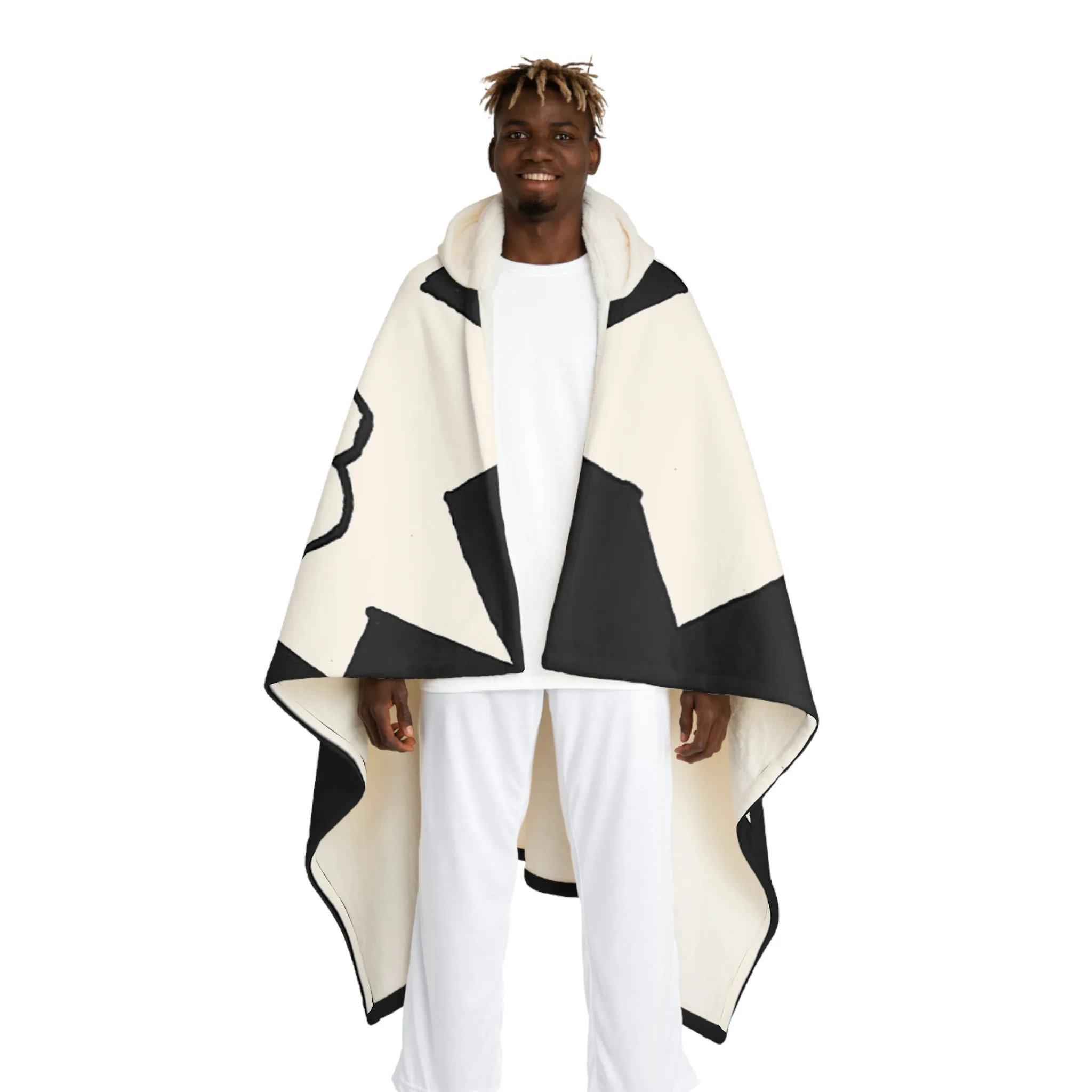 Hooded Sherpa Fleece Blanket