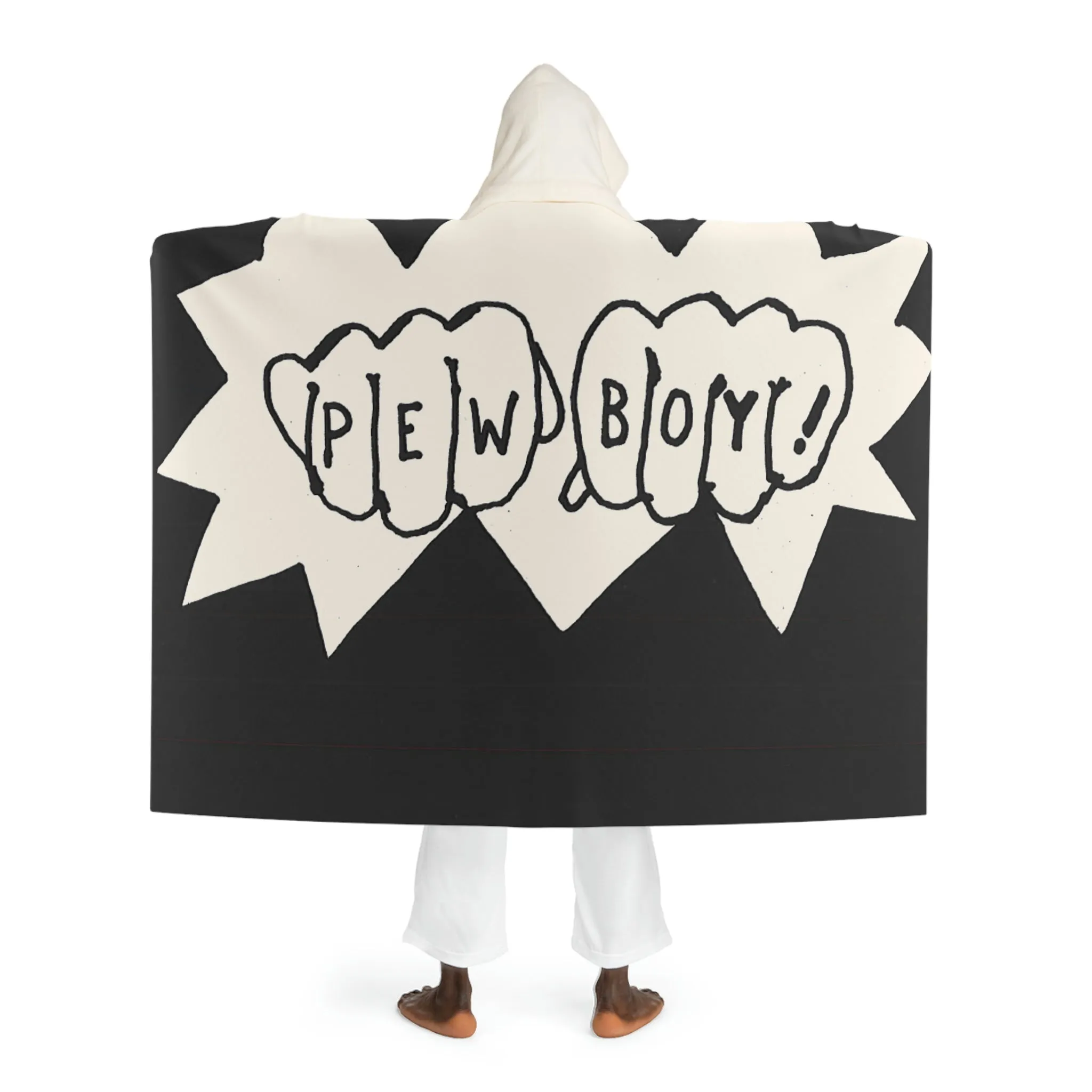 Hooded Sherpa Fleece Blanket