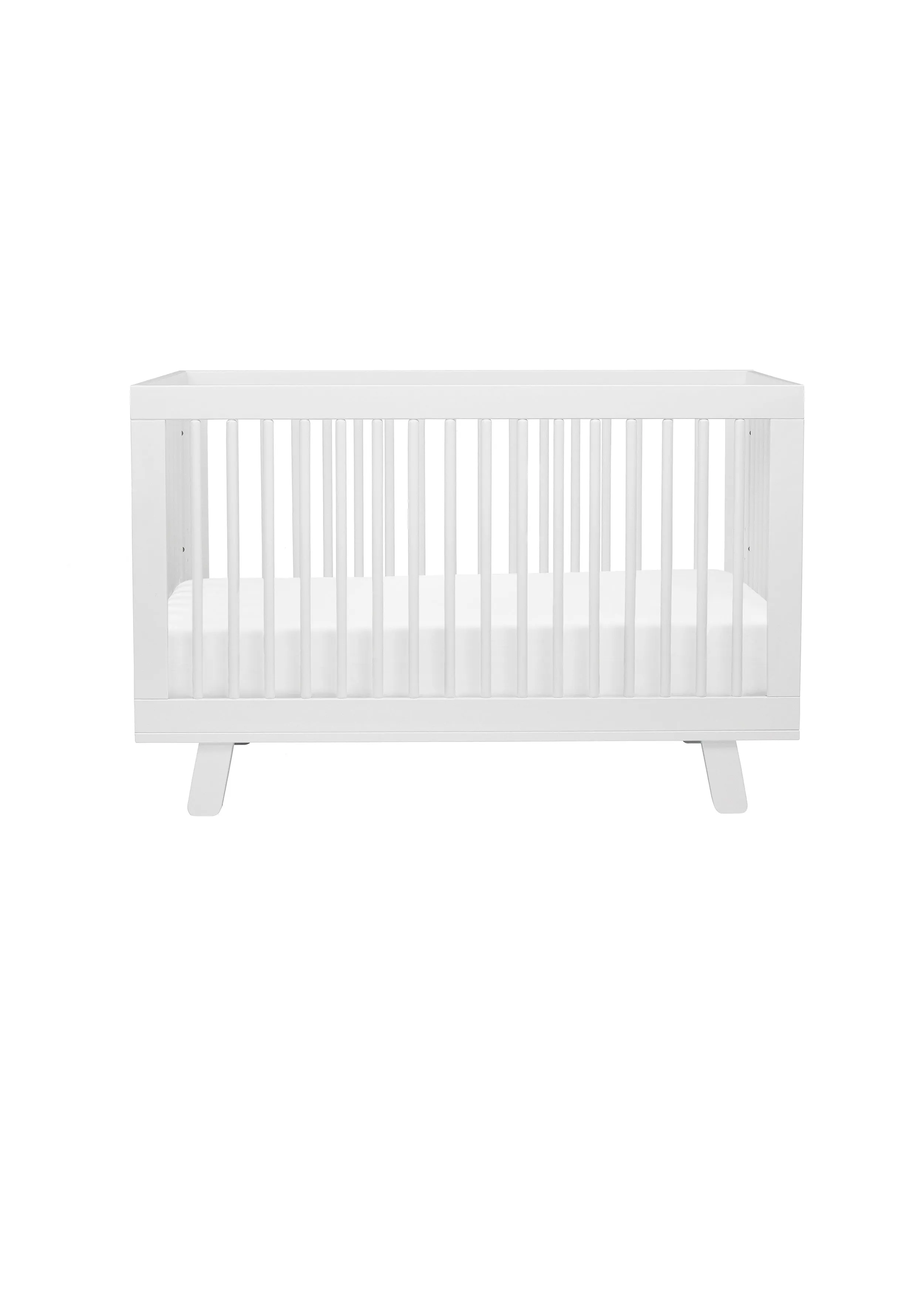 HUDSON 3-IN-1 CONVERTIBLE CRIB WITH TODDLER BED CONVERSION KIT - WHITE