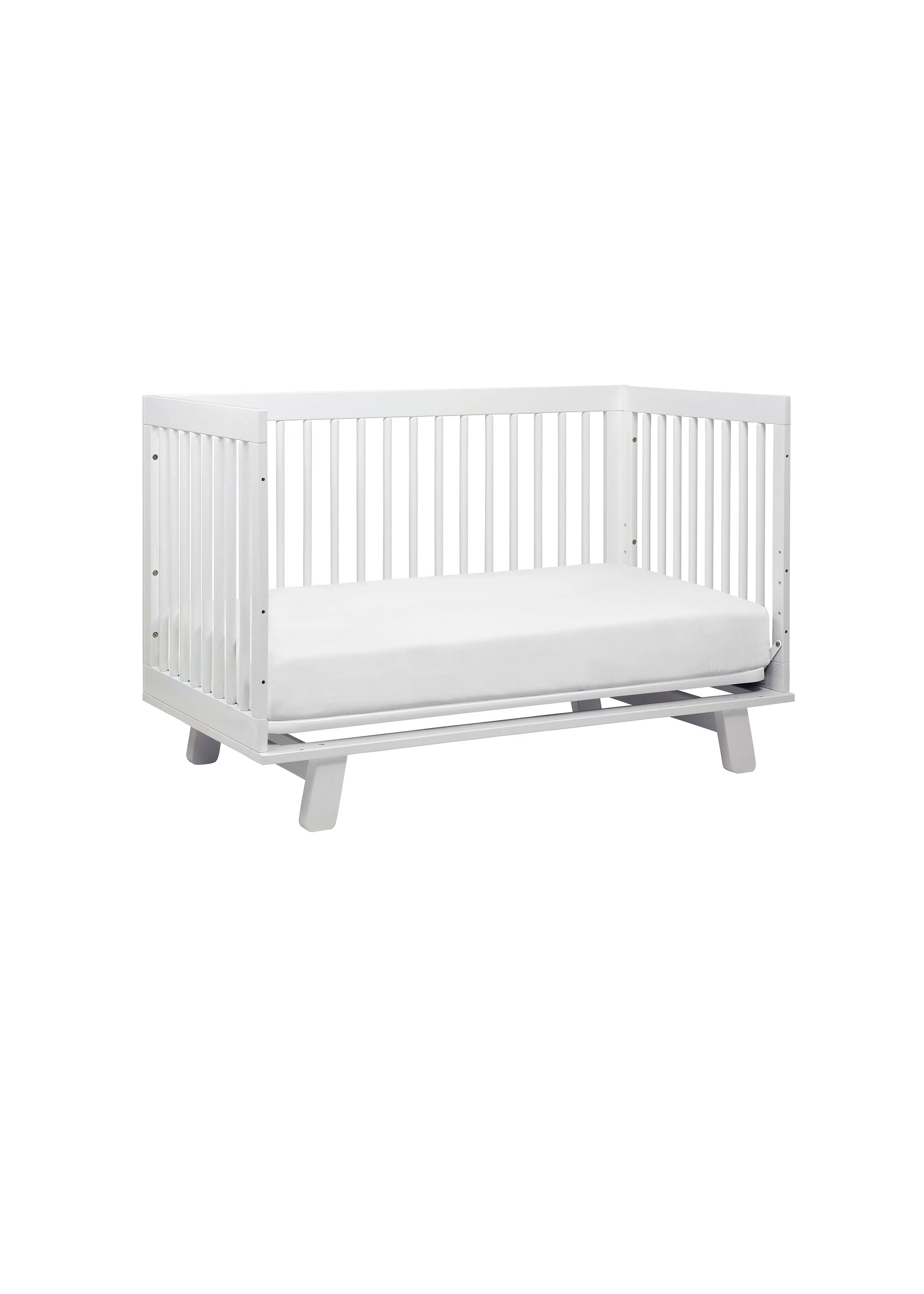HUDSON 3-IN-1 CONVERTIBLE CRIB WITH TODDLER BED CONVERSION KIT - WHITE
