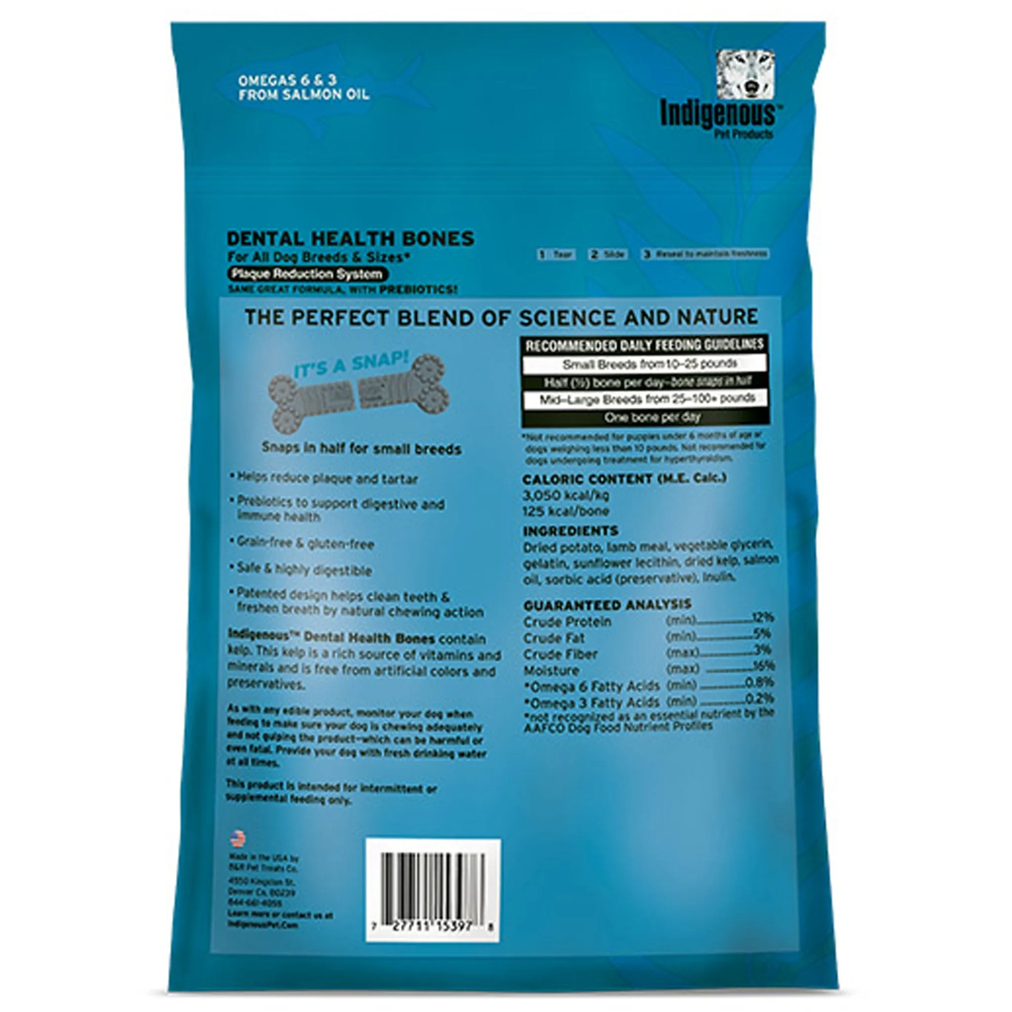 Indigenous Pet Products Dental Health Bones Lamb Flavor