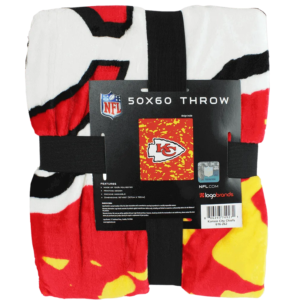 Kansas City Chiefs Throw Blanket, 50" x 60"