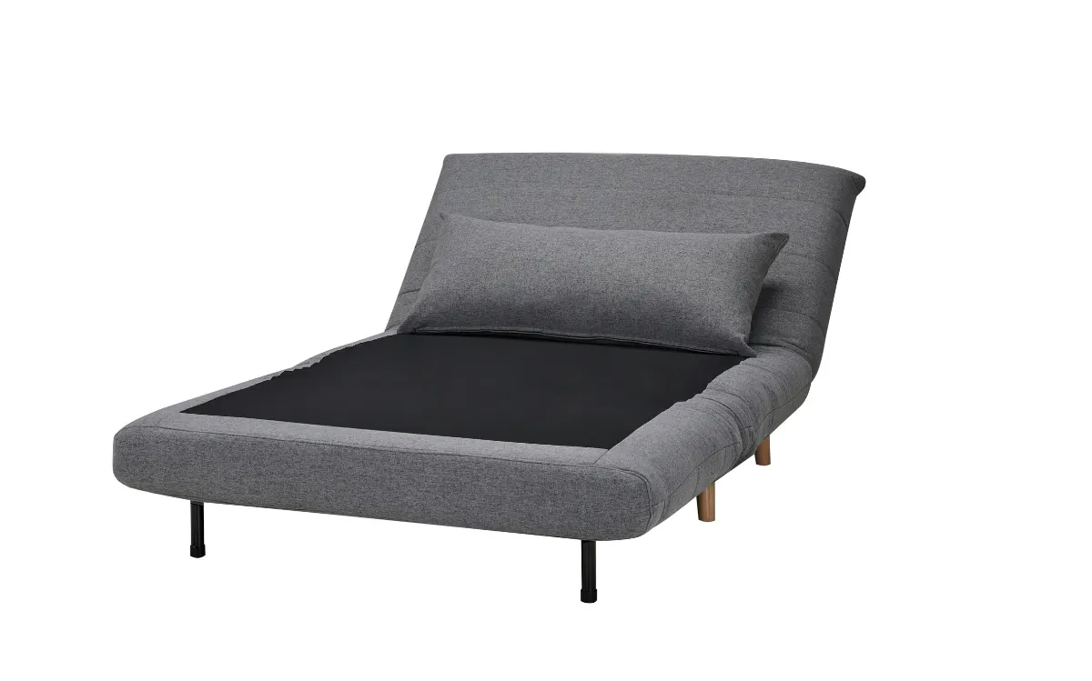 Kenny Fabric Sofa Bed - Dark Grey/Beige