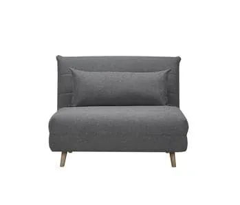 Kenny Fabric Sofa Bed - Dark Grey/Beige
