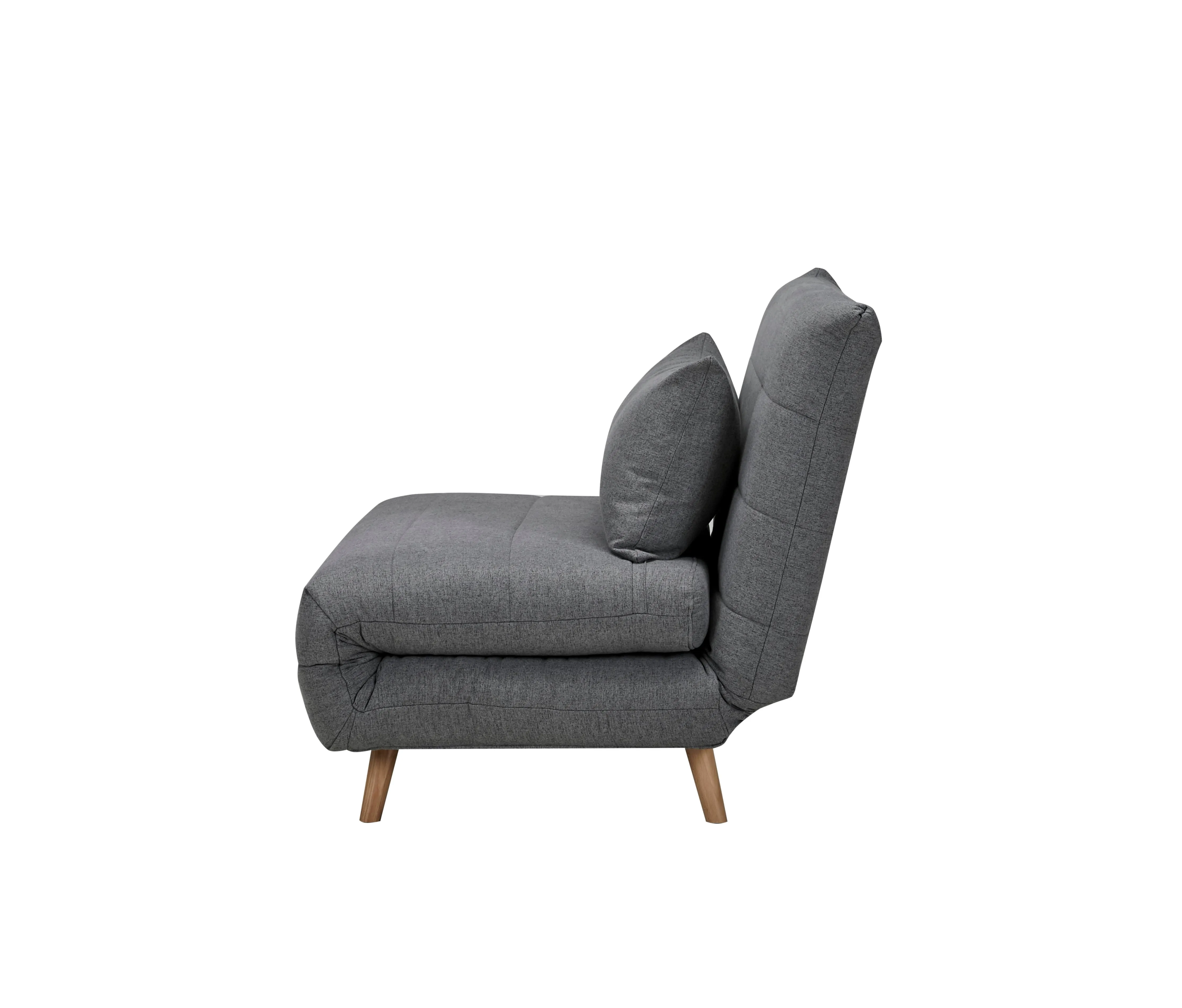 Kenny Fabric Sofa Bed - Dark Grey/Beige