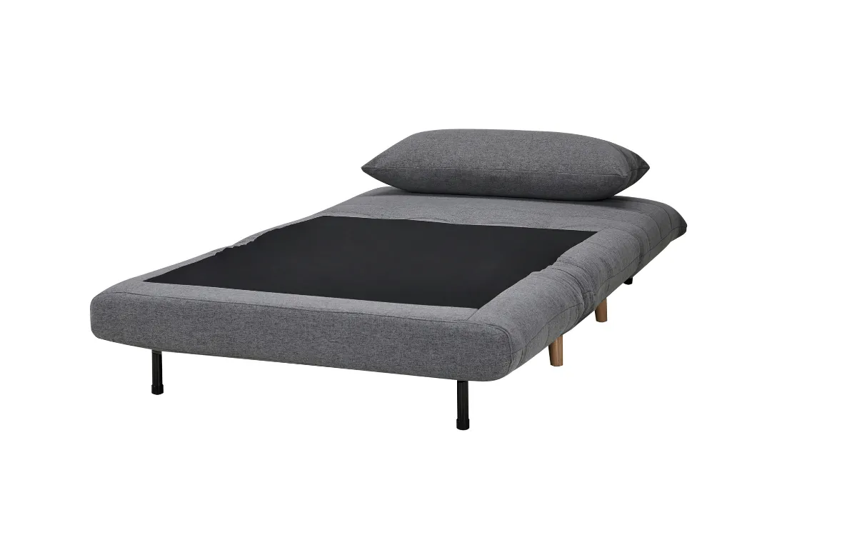 Kenny Fabric Sofa Bed - Dark Grey/Beige