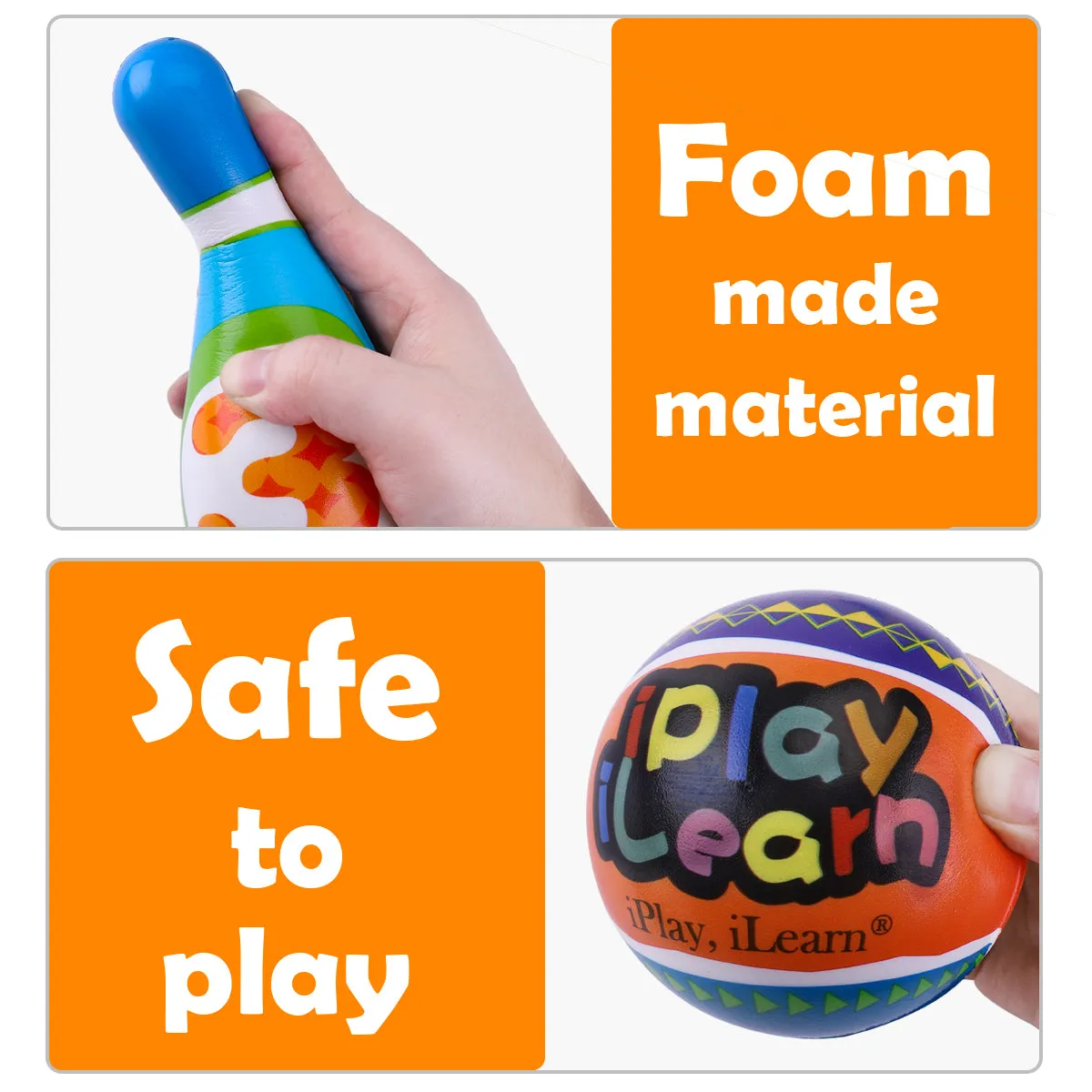 Kids Bowling Toys Set Toddler Indoor Active Play Game