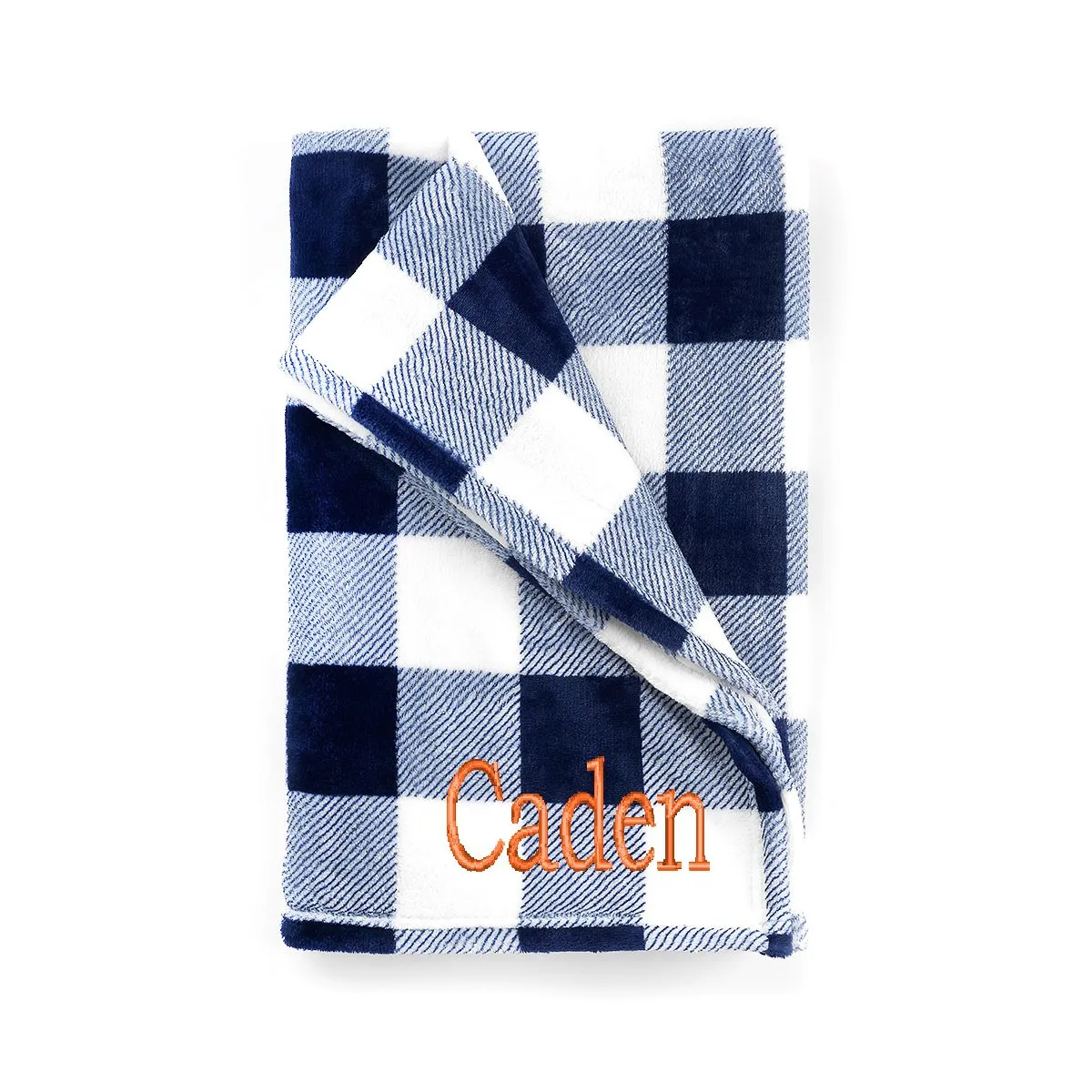 Kids Buffalo Check Blanket with Free Monogramming