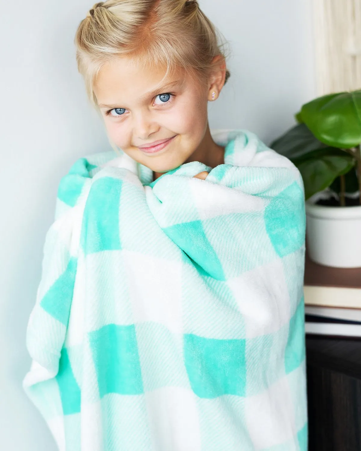 Kids Buffalo Check Blanket with Free Monogramming