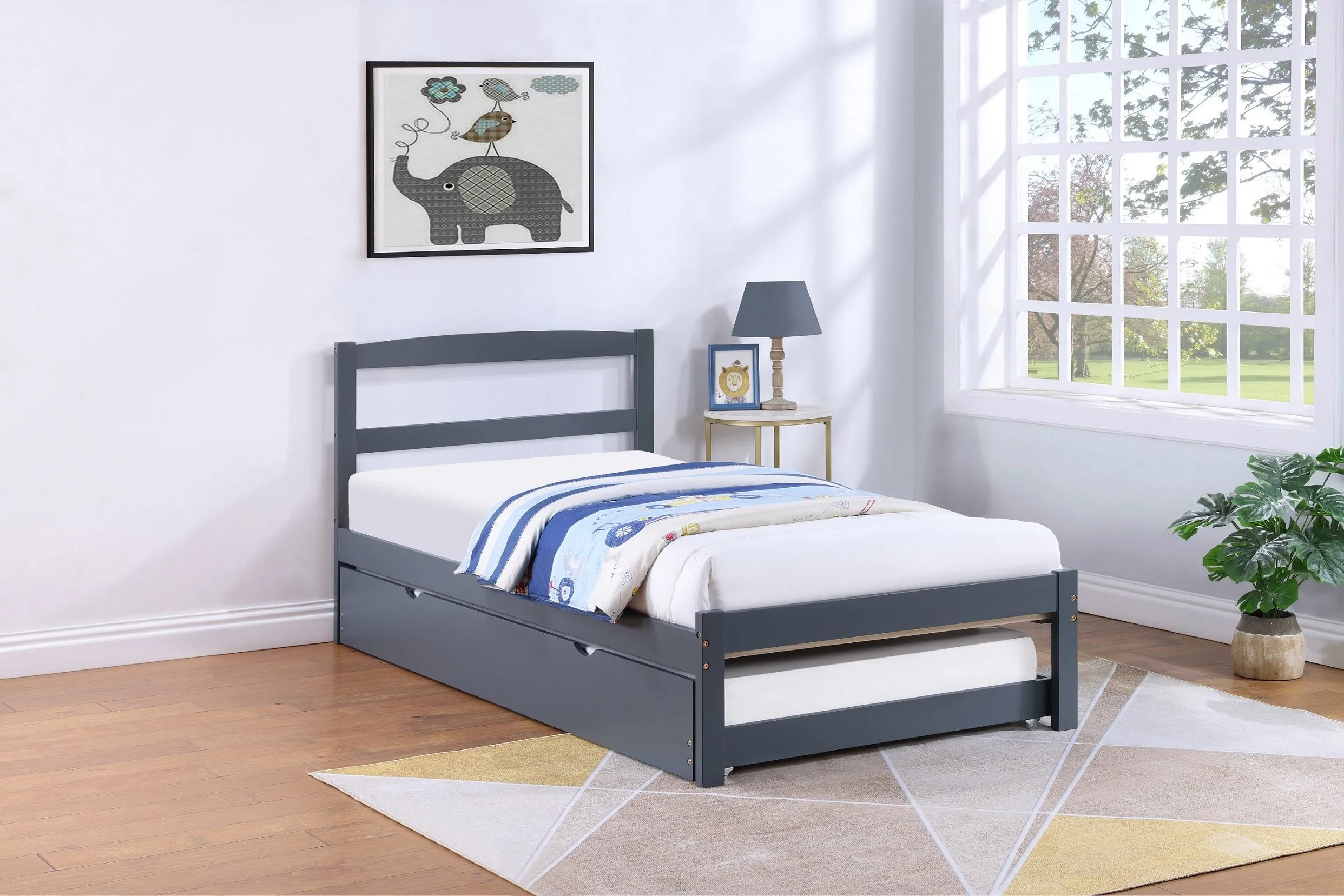 KidScape All-in-One Platform Bed - Grey