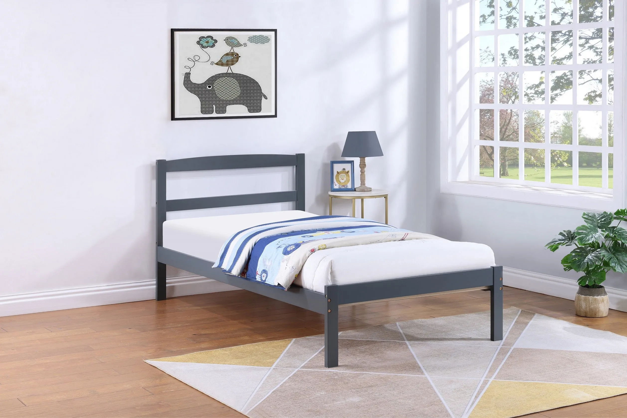KidScape All-in-One Platform Bed - Grey