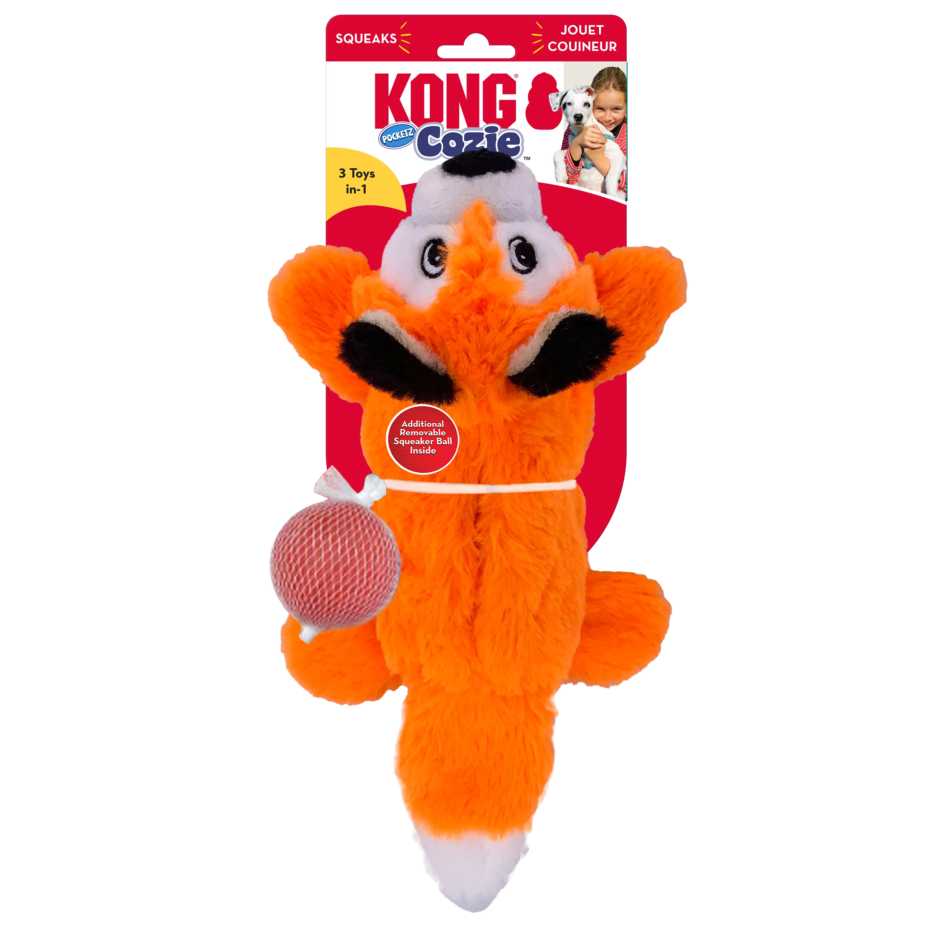 KONG Cozie Pocketz Fox