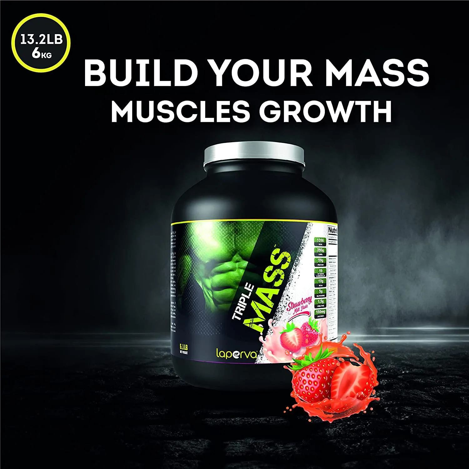 laperva Triple Mass Gainer Protein Powder